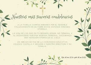 Amarillo Claro Corona de Hojas Condolencias Tarjeta