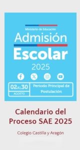 Calendario del Proceso SAE 2025-2